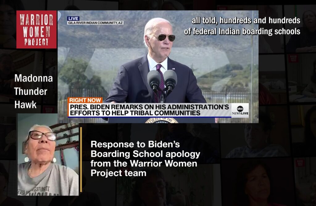 Biden’s Boarding School Apology: Response from the Warrior Women Project