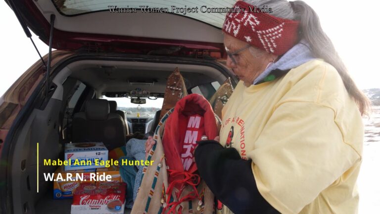 WARN Ride 2019 | Mabel Ann Eagle Hunter: MMIW Cradleboard